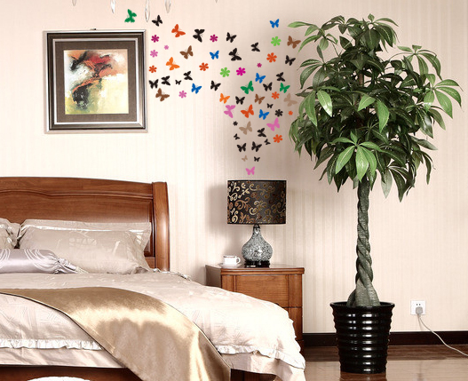 32 Multi Size/Colour Butterflies & Flowers Art Vinyl Wall Stickers HIGH QUALITY
