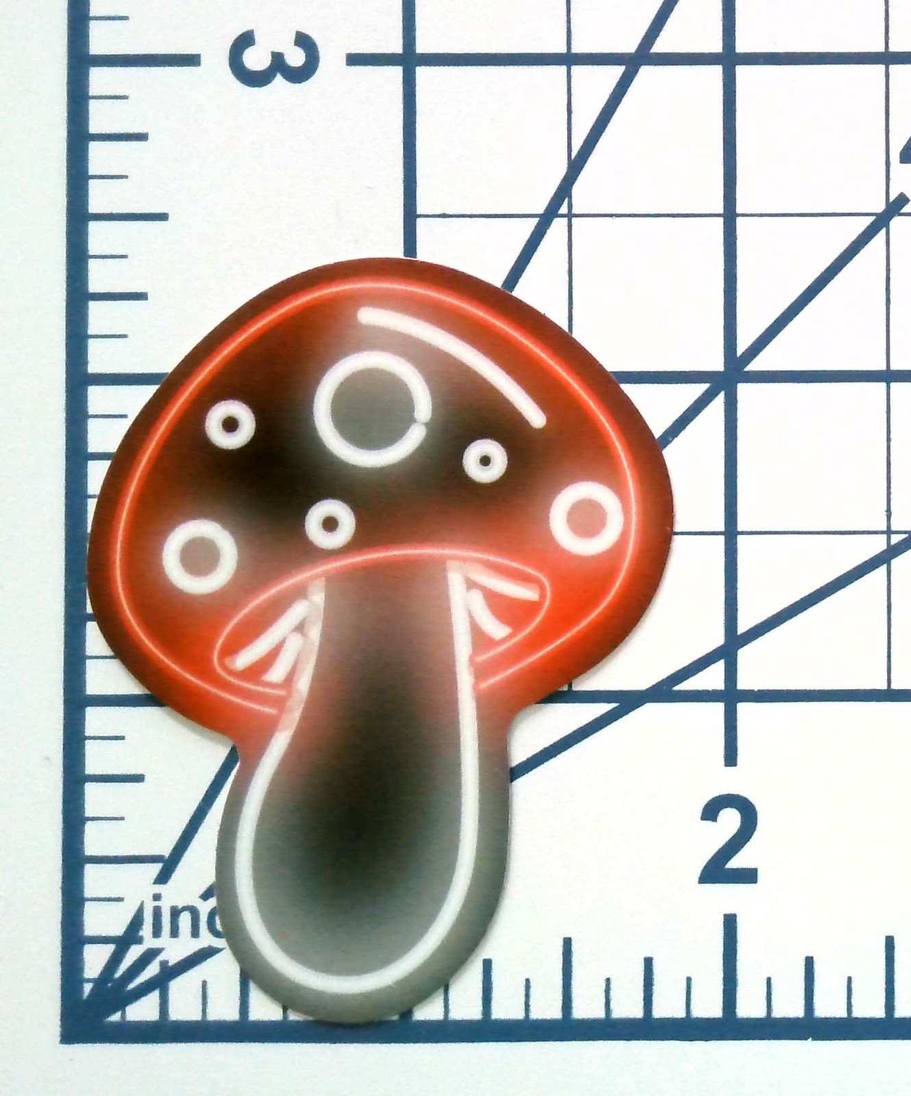 Neon Mushroom Vinyl Sticker Retro Trippy Decal Synthwave Glow Aesthetic Gear