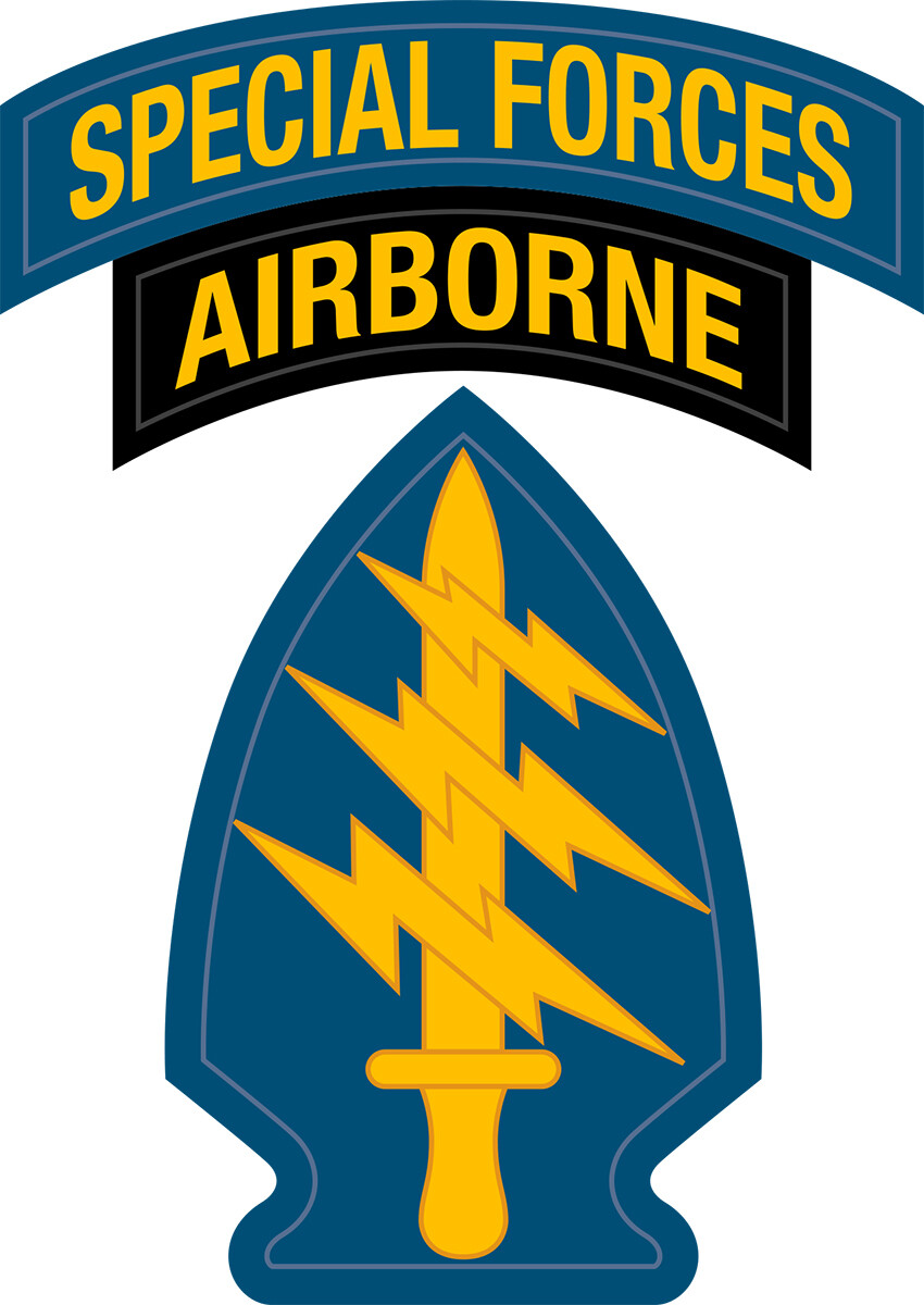Us Special Forces Airborne Vinyl Decal 6 inches tall