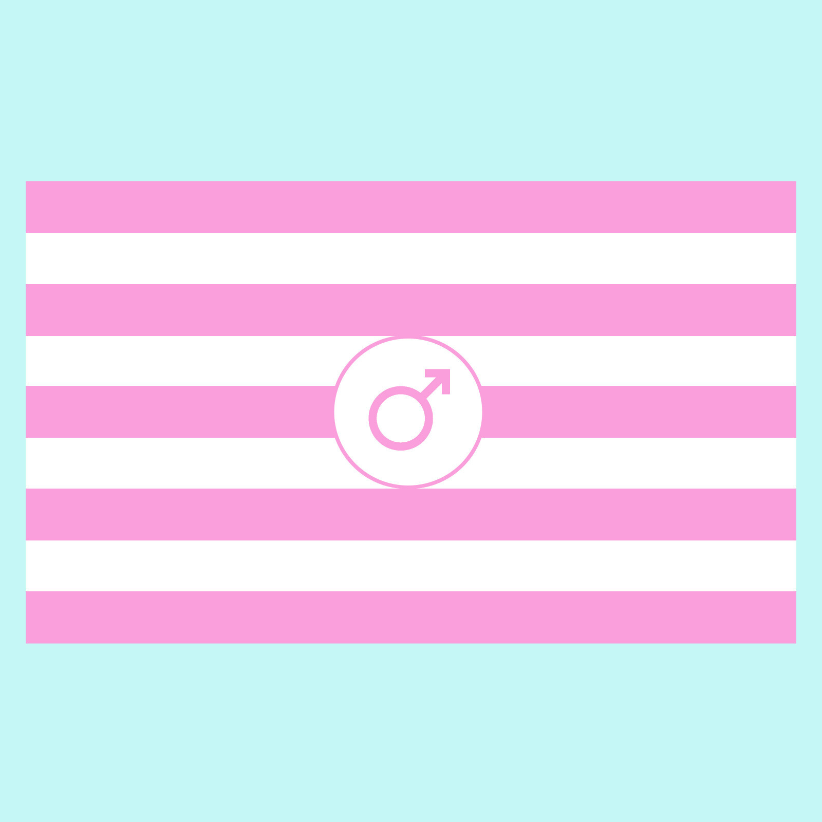 Sissy Pride Flag Sticker/Decal (Transgender, LGBTQ) 3.75" x 2.25"