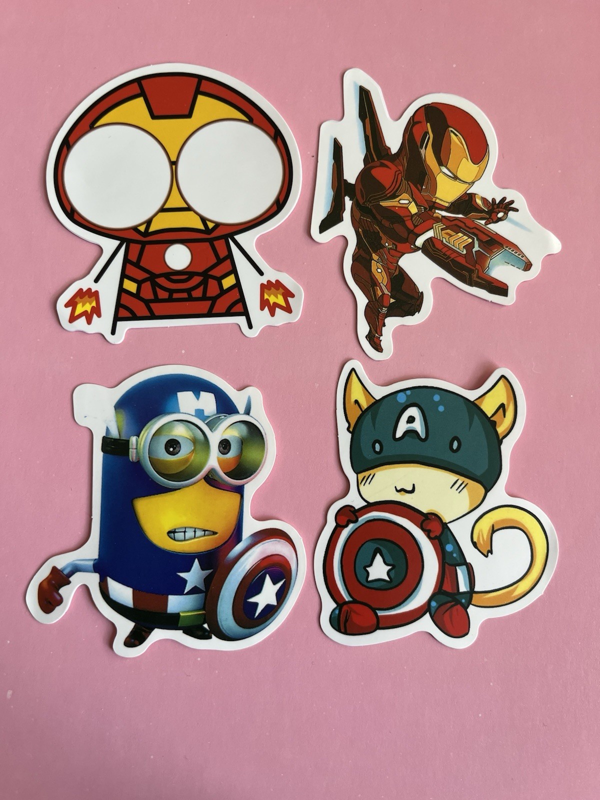 4 Small Marvel The Avenger Misc Decal Stickers
