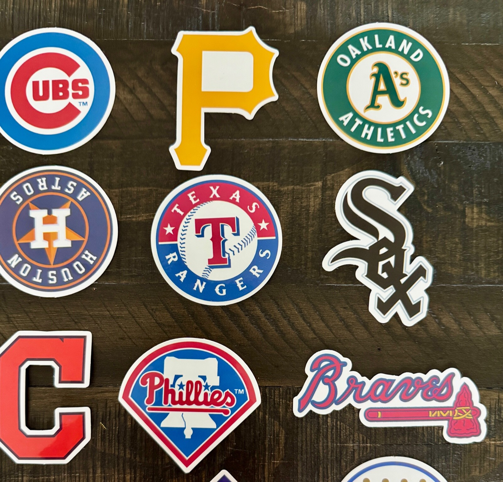 NEW MLB LOGO STICKERS ~ PICK TEAM ~ PLUS TEAM TRADING CARD ~ SHOW YOUR SPIRIT ~