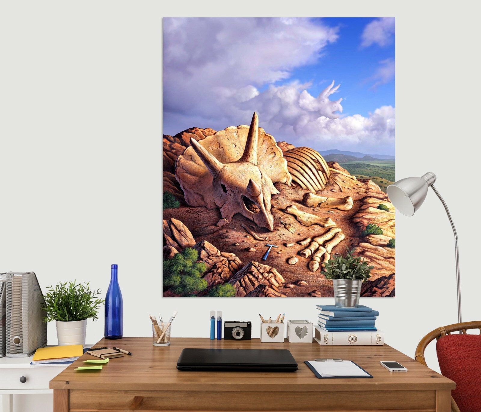 3D Dinosaur Fossil ZHU461 Wall Stickers Wall Murals Wallpaper Jerry LoFaro Amy