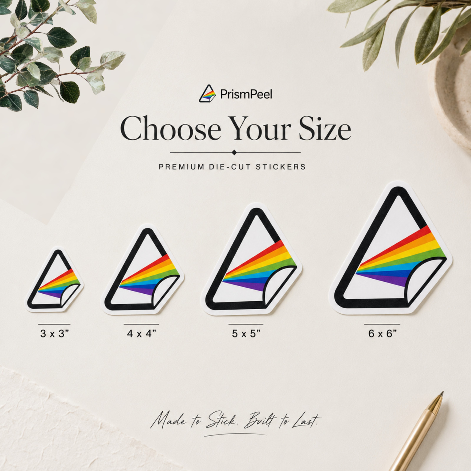 ✨ Custom Stickers – Personalized Logo Labels Matte Glossy Die Cut PrismPeel ✨