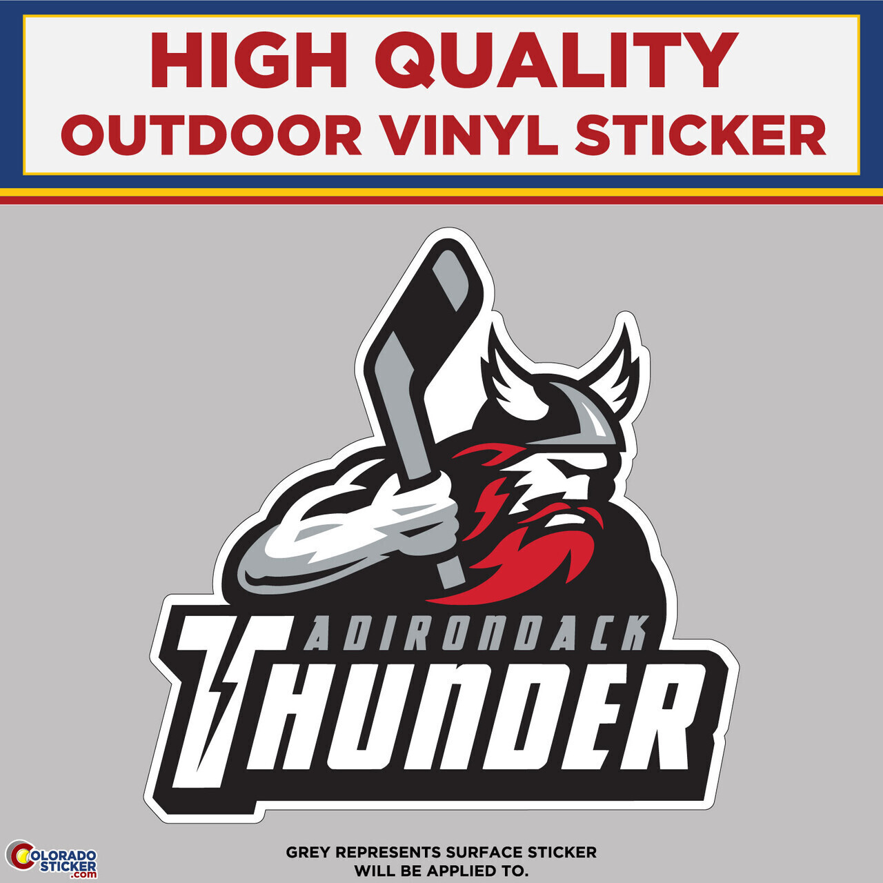 Adirondack Thunder, High Quality Vinyl Stickers