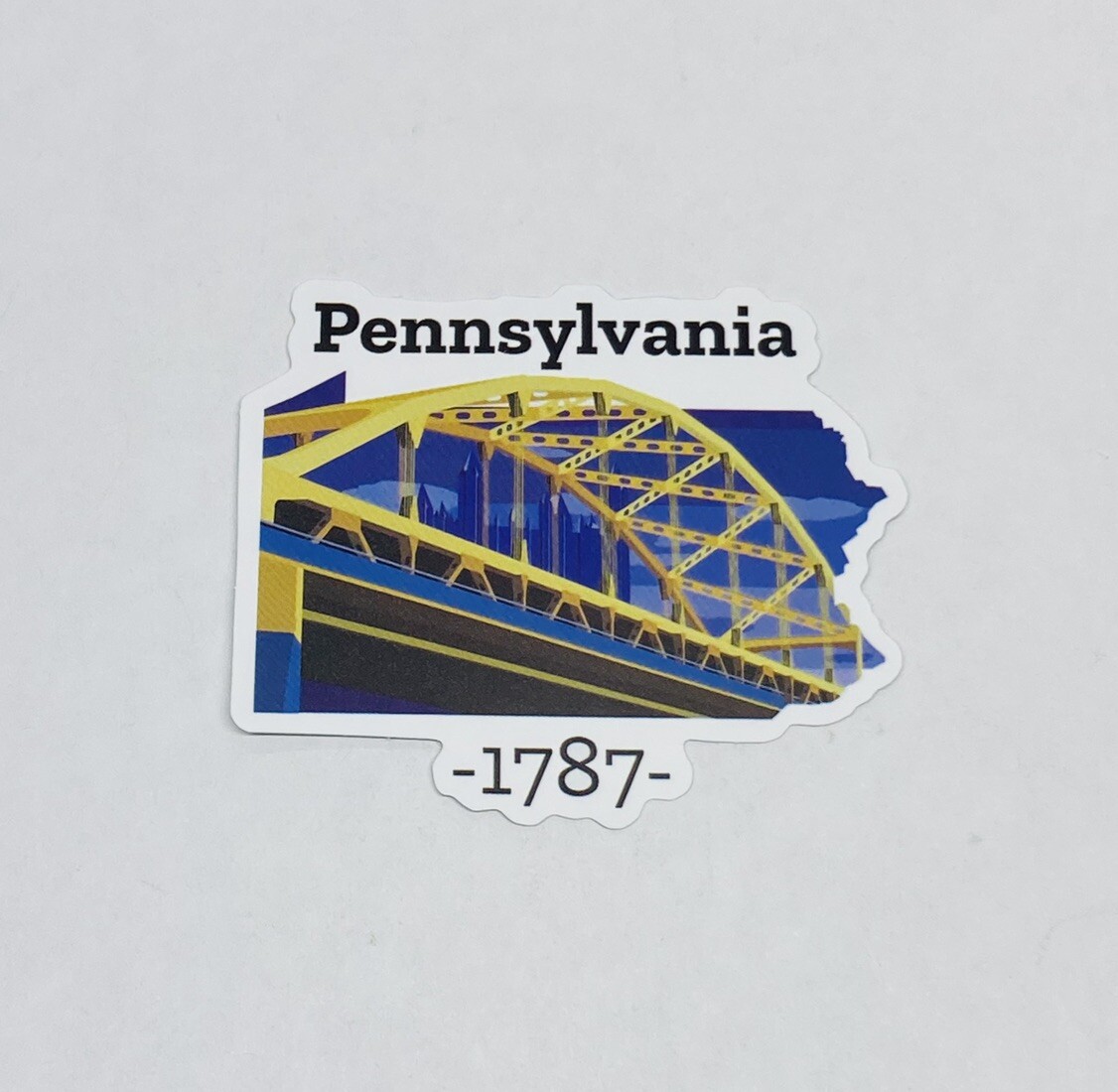 Pennsylvania State 1787 Sticker Decal Vinyl USA Travel Souvenirs Journal Tc6