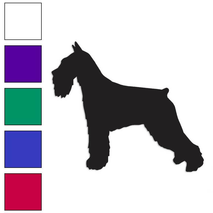 Standard Schnauzer Breed, Vinyl Decal Sticker, Multiple Colors & Sizes #2017