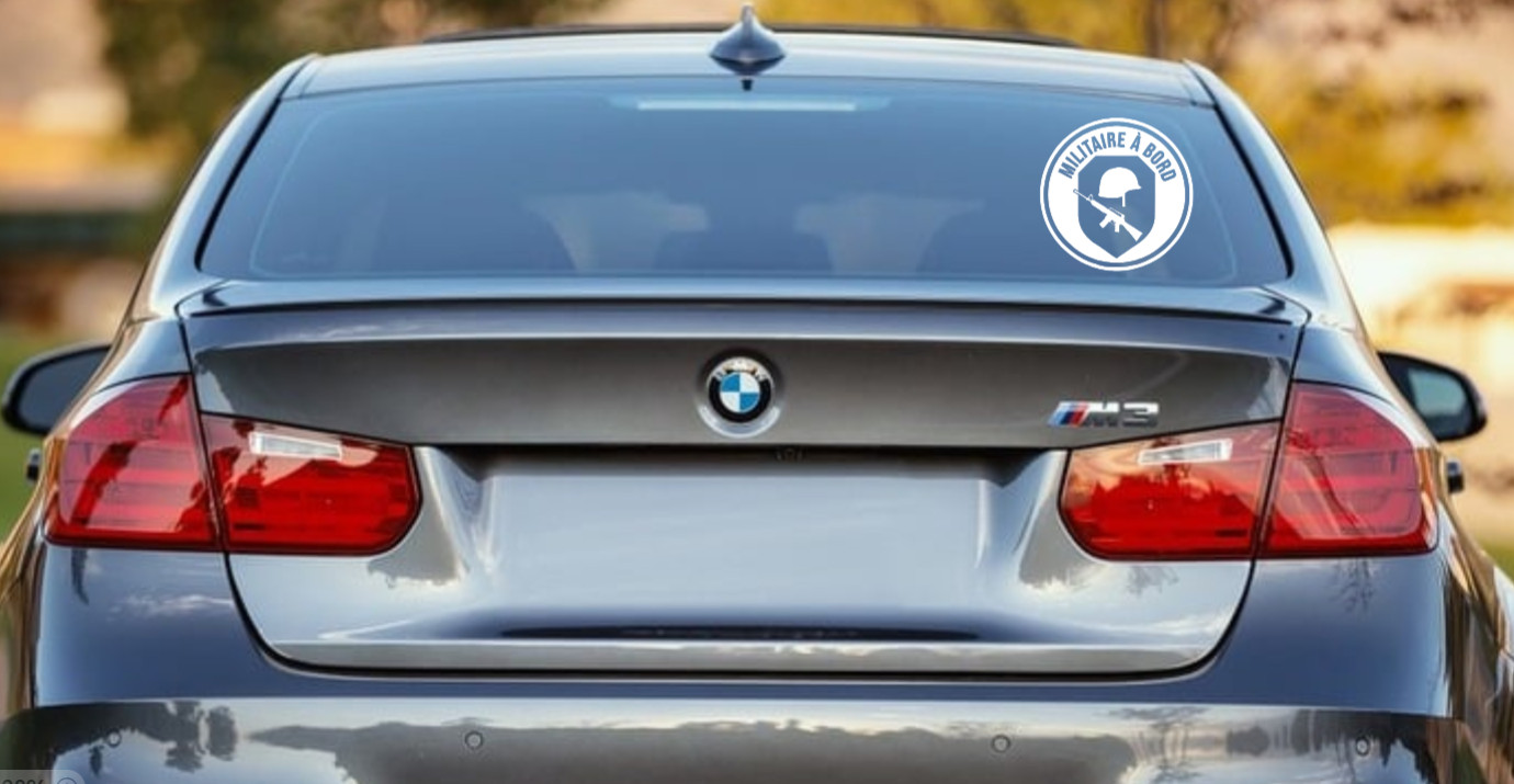 Military on board – military vinyl – car, truck, truck – decal, window