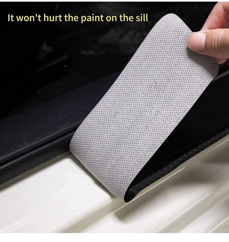 4PCS Threshold Protection Sticker Reflective Carbon Fiber Sticker Civic ￼