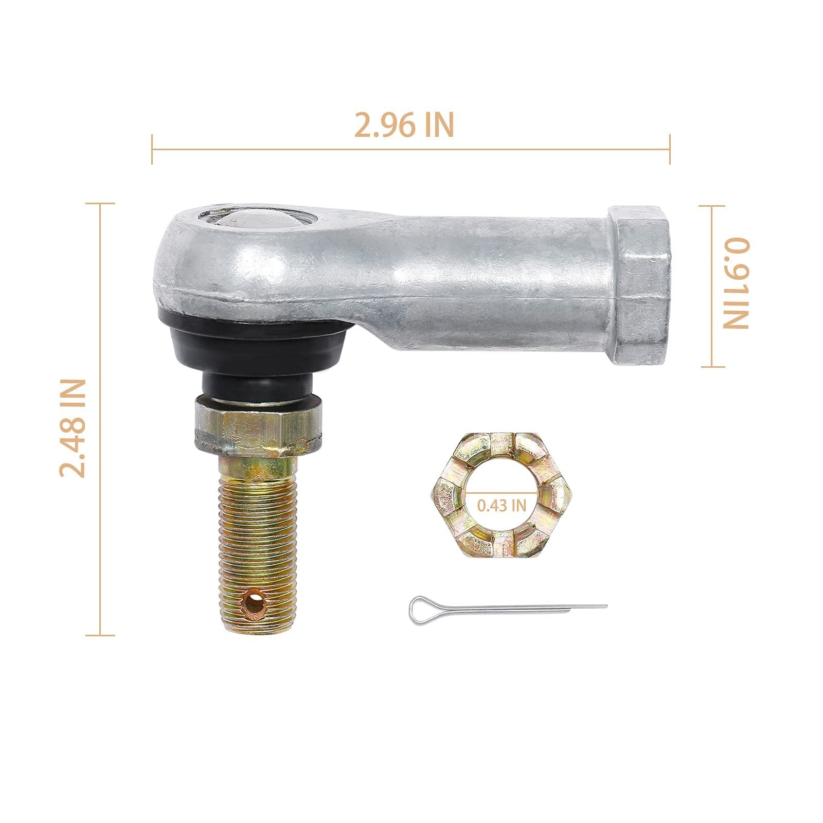 Tie Rod End Kit Compatible With 1997-2017 Honda Foreman 400/450 / 500 2001