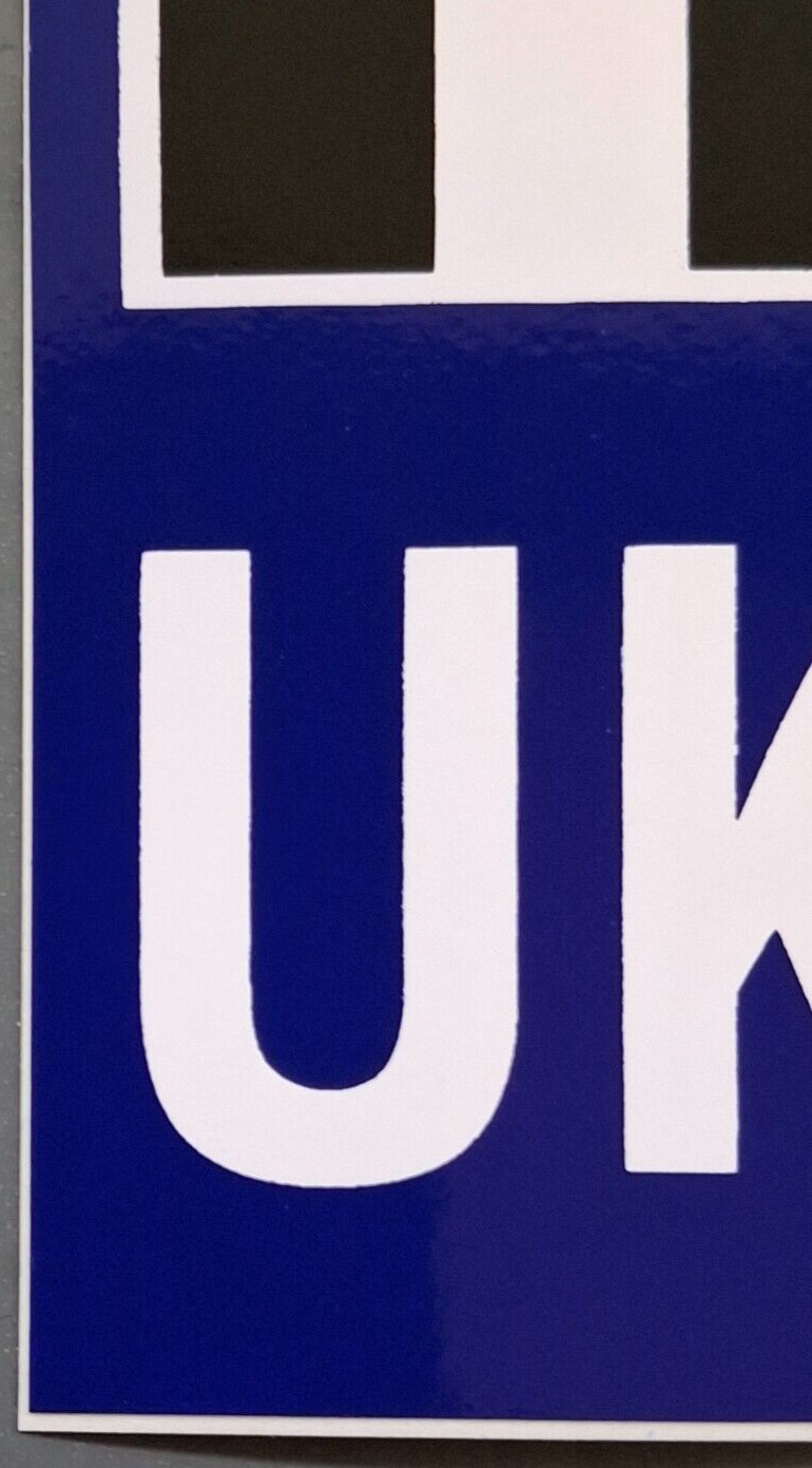 Cornwall County Kernow UK Flag Number Plate Sticker – External Car Sticker