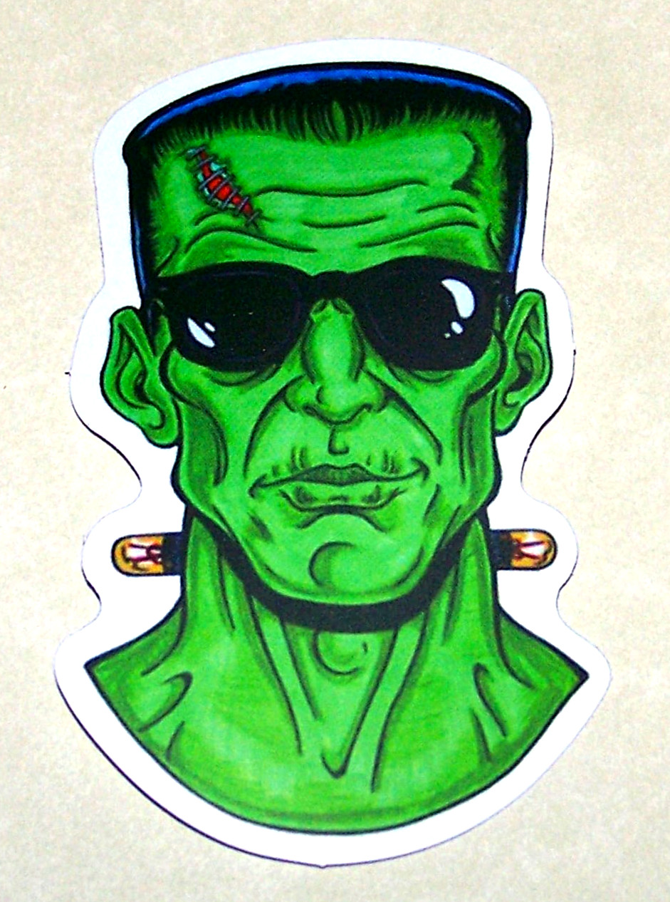 FRANKENSTEIN Cut Sticker Decal Monster Movie Horror Film Frankenstein