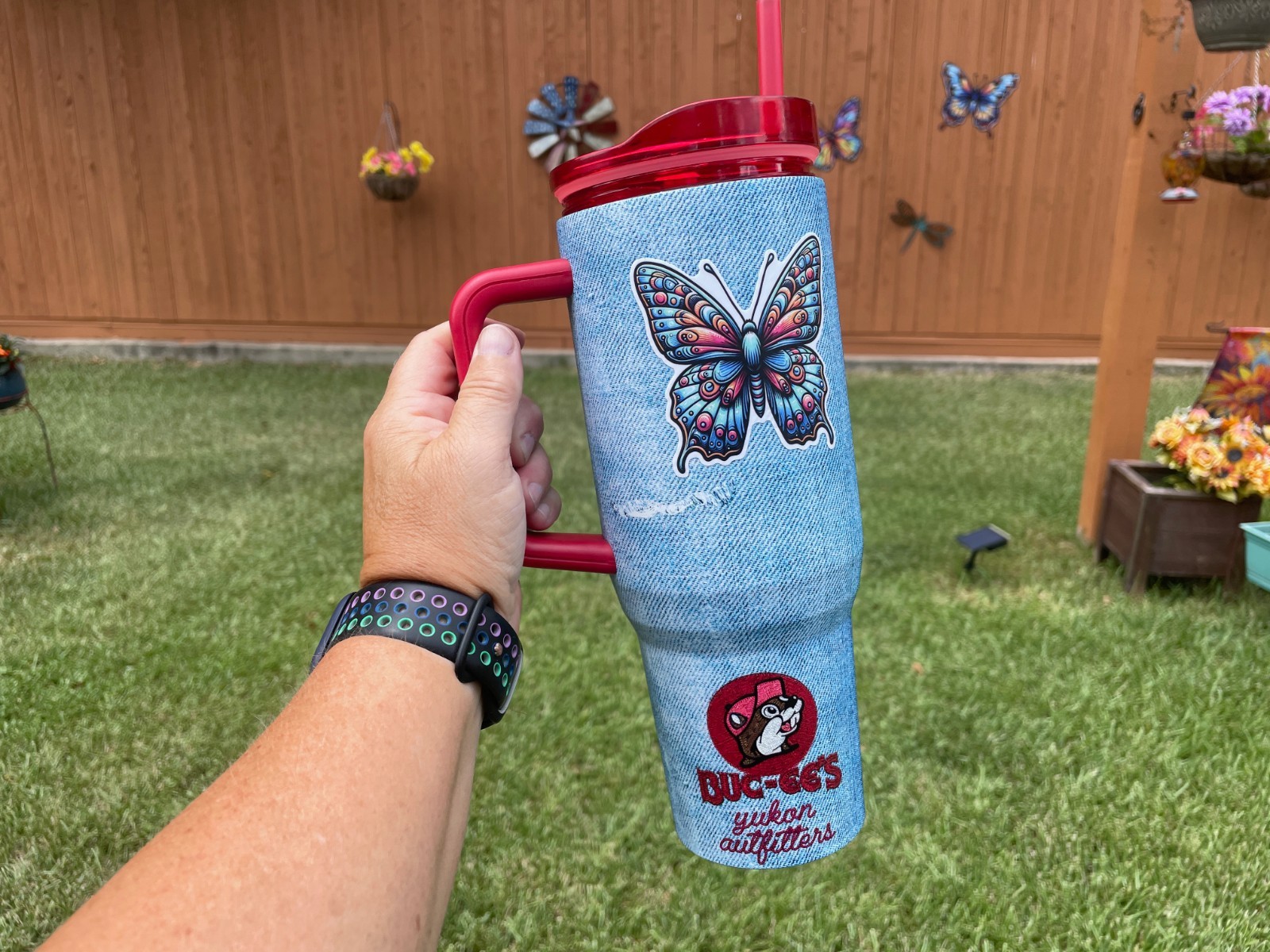 Butterfly Sticker. Pack of 2. 3 Inches. Durable Material.