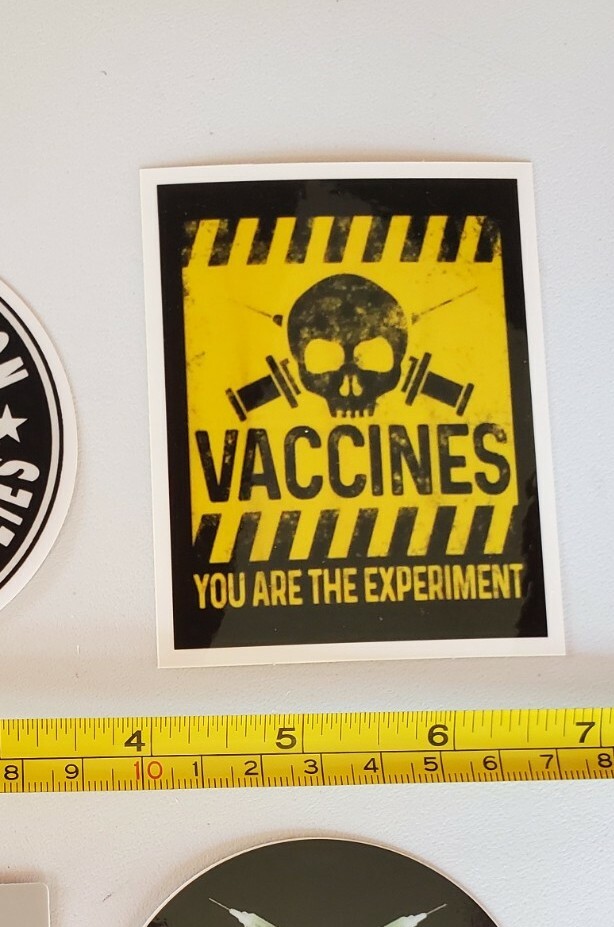 Vaccine 💉 GOV-DID PLANDEMIC HOAX STICKERS 3 Pack LOT YOU ARE THE RESEARCH