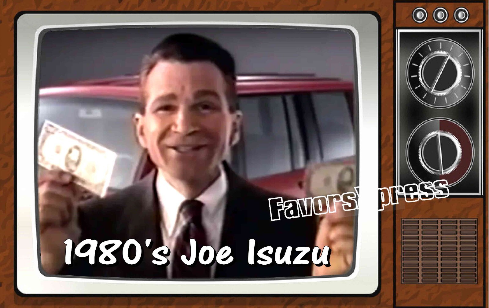 1980's Joe Isuzu Commercial Classic TV Show PHOTO MAGNET 4 X 2.5 INCHES