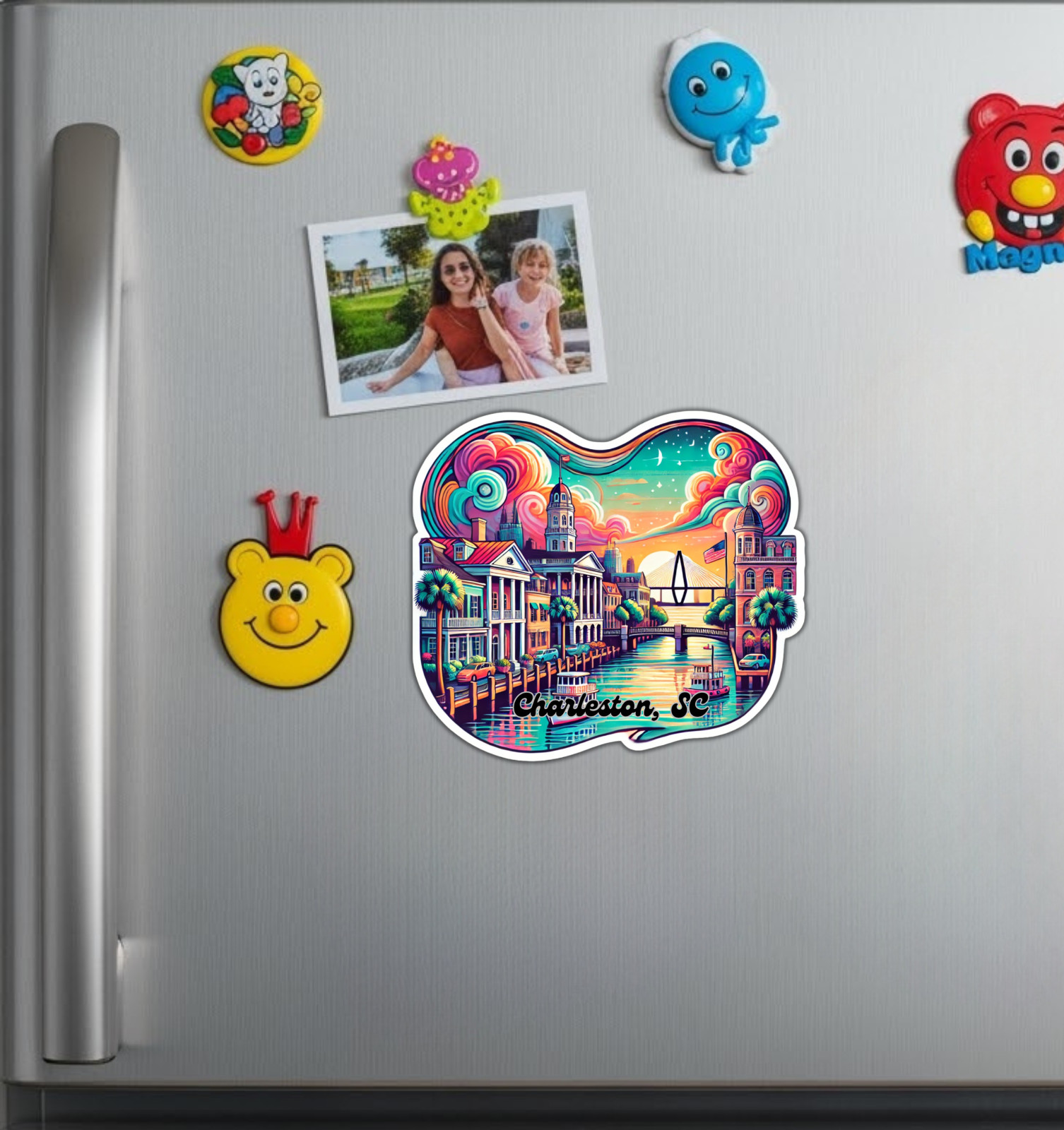 Charleston South Carolina Fridge Magnet or Laptop Sticker