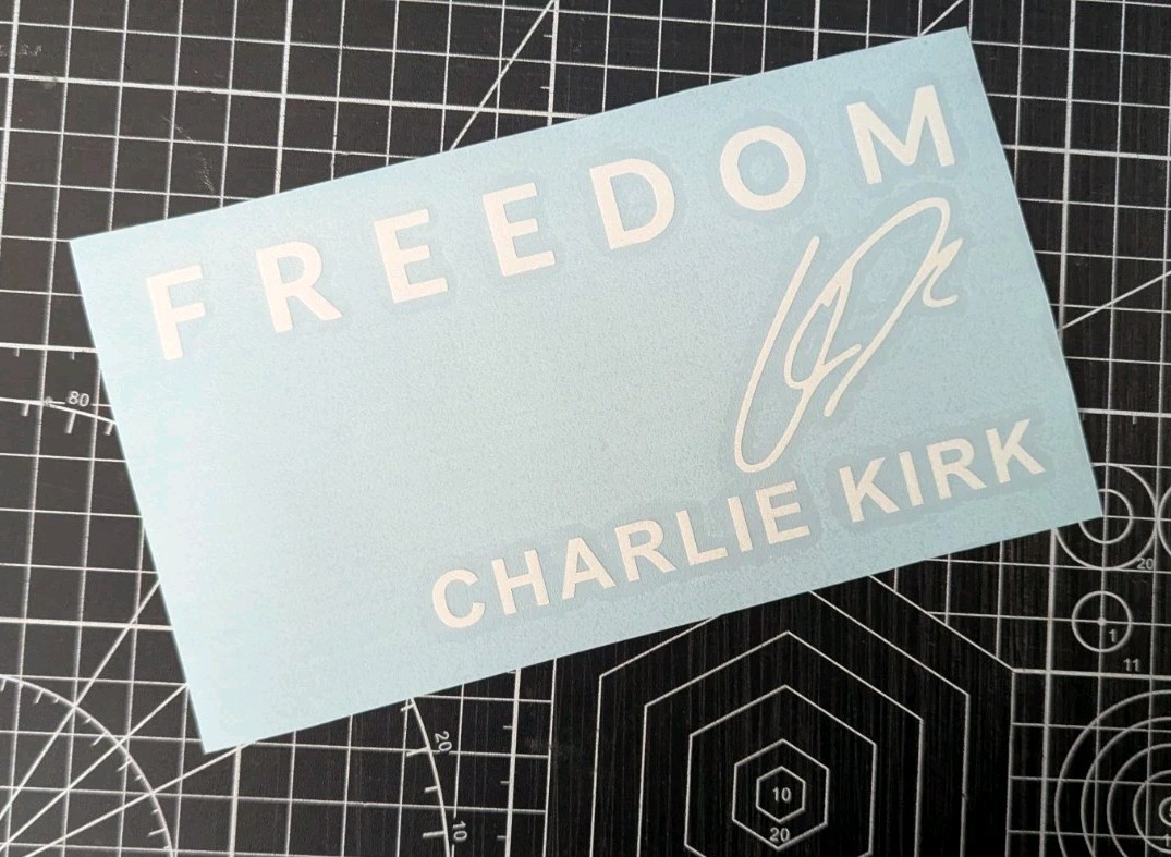 6" Freedom Charlie Kirk Usa Car Window Decal Sticker