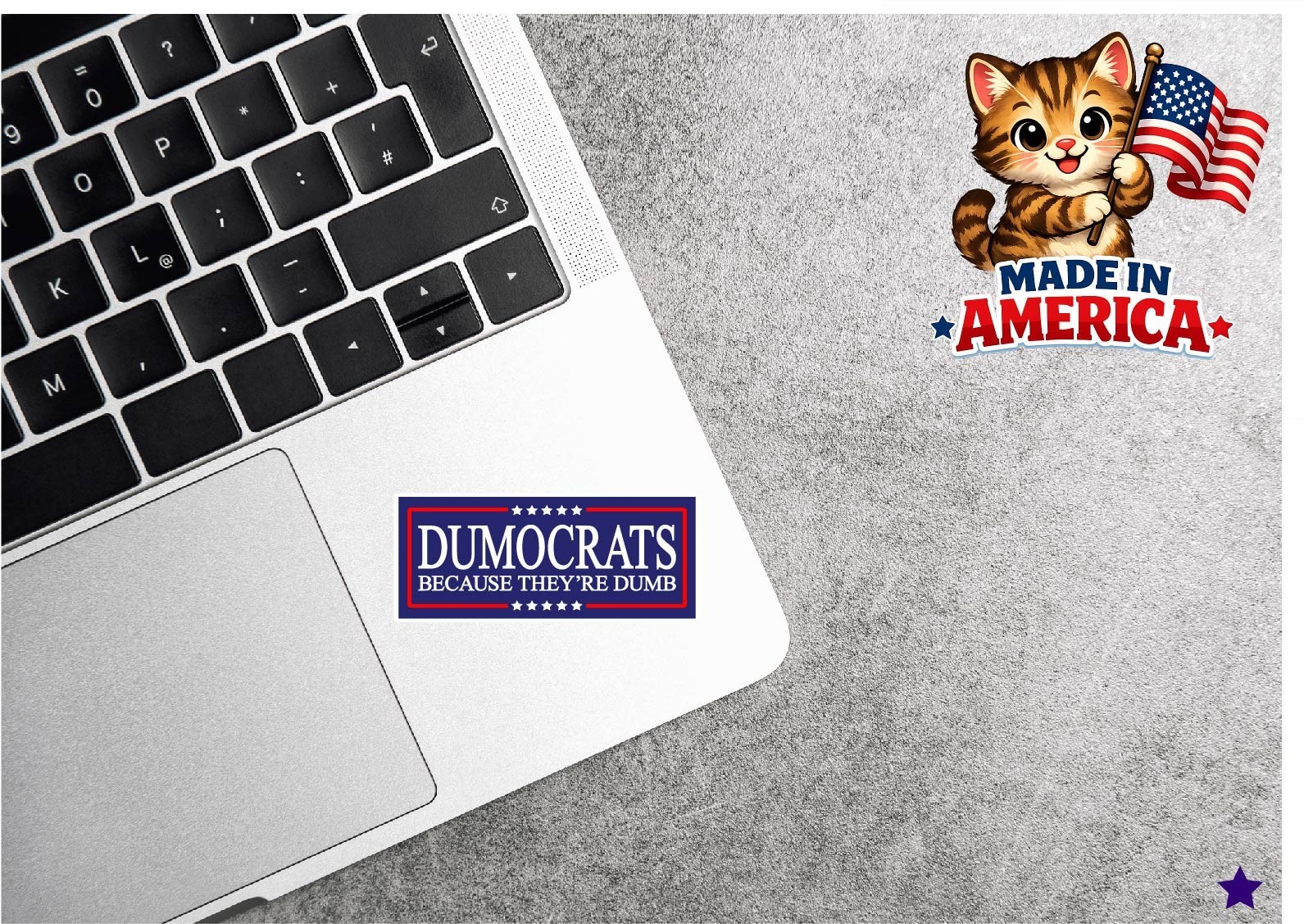 Dumocrats Decal Sticker President Trump Nickname Liberals MAGA Funny Political