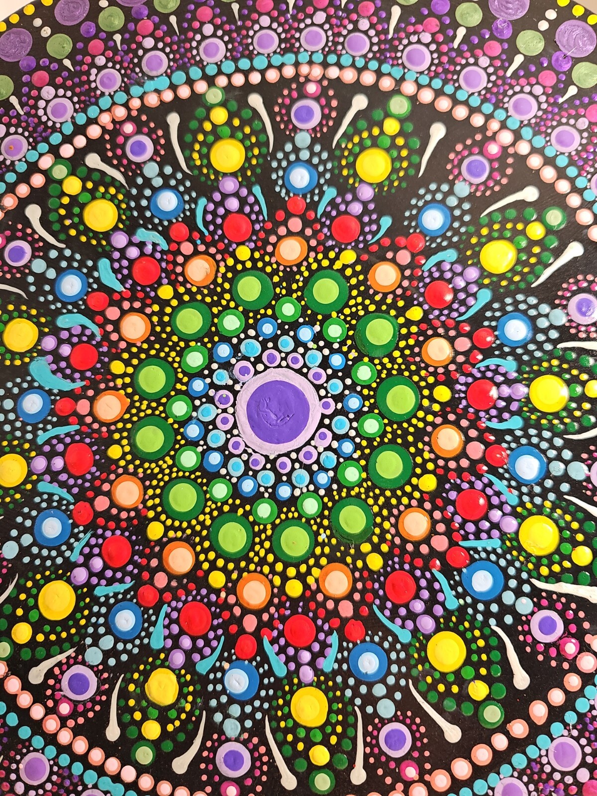 33 Rpm Vinyl Record Refurbished To Wall Hanging Decorative Purple Multi-Colors