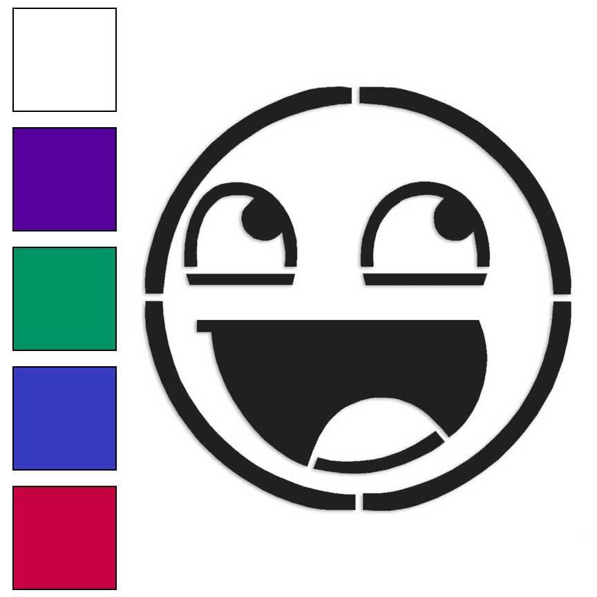 Awesome Face Anon, Vinyl Decal Sticker, Multiple Colors & Sizes #81
