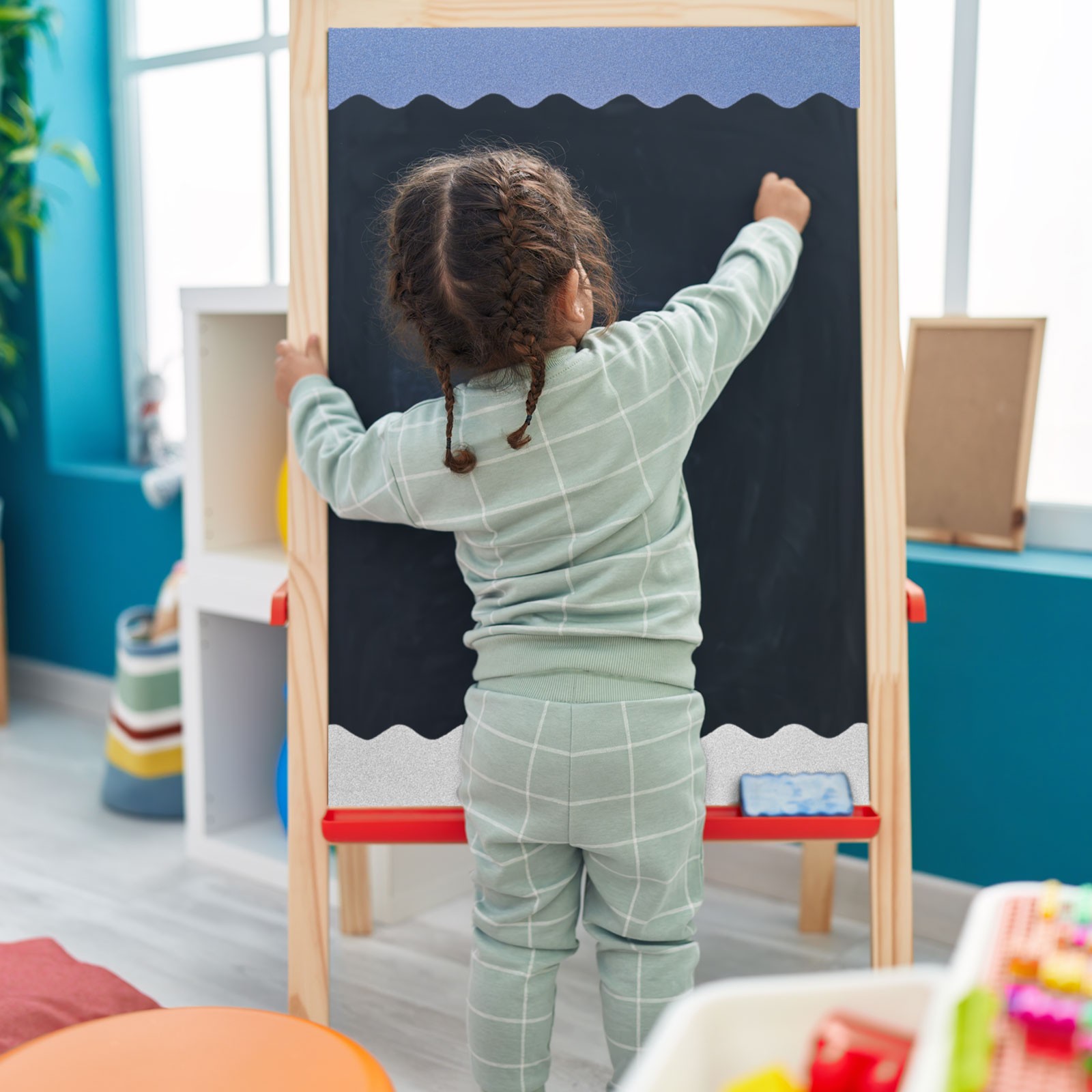 Bulletin Board Border 32.8Ft x 2.24 Inch Classroom Border Trim Deep Brown