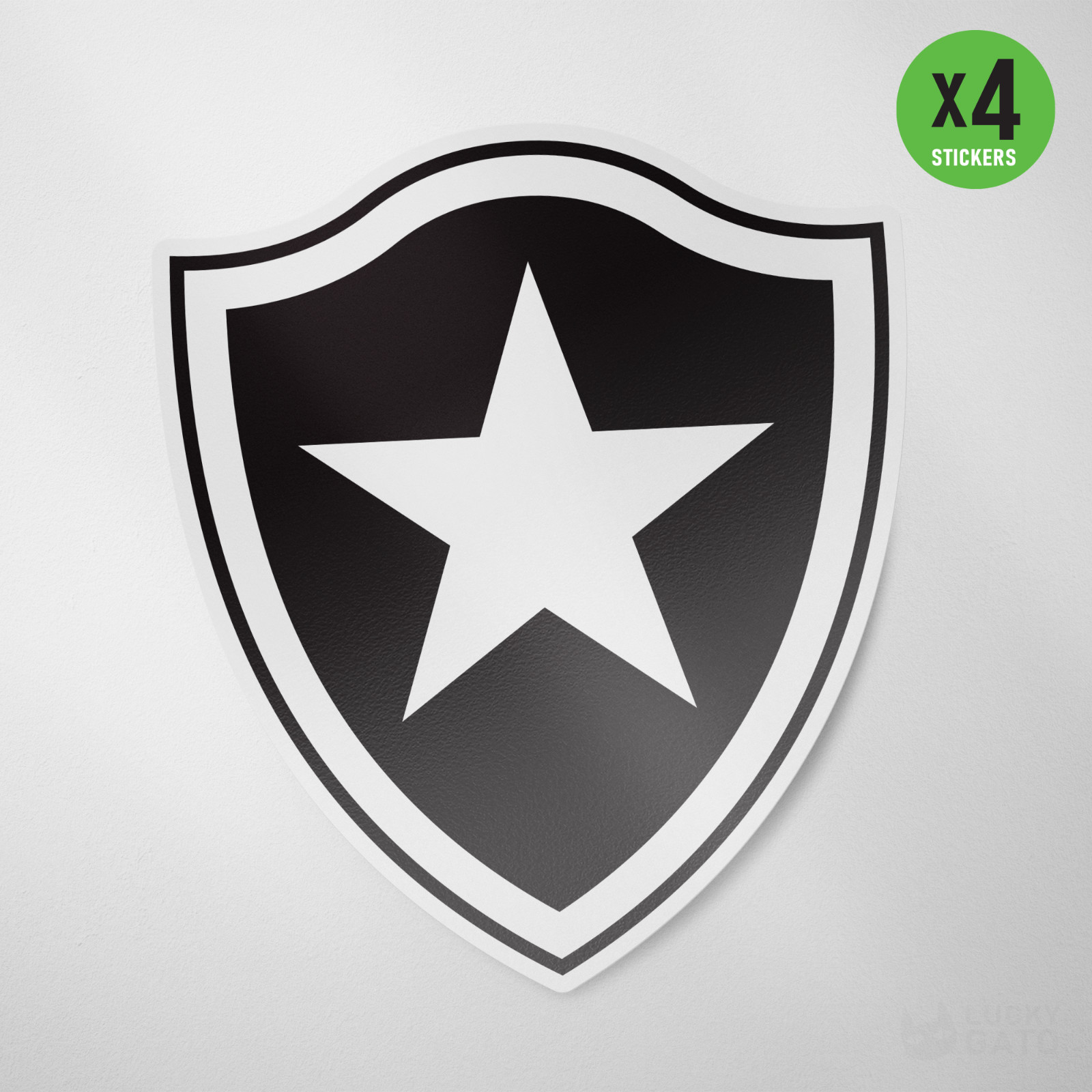 (4 Pack) Botafogo Brasil Vinyl Sticker Decal Calcomania Adesivo Regatas Rio