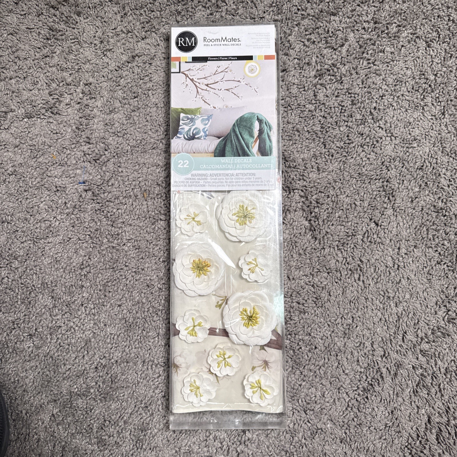 RoomMates Peel and Stick Giant Wall Contemporary Decals Botanical RMK3201GM