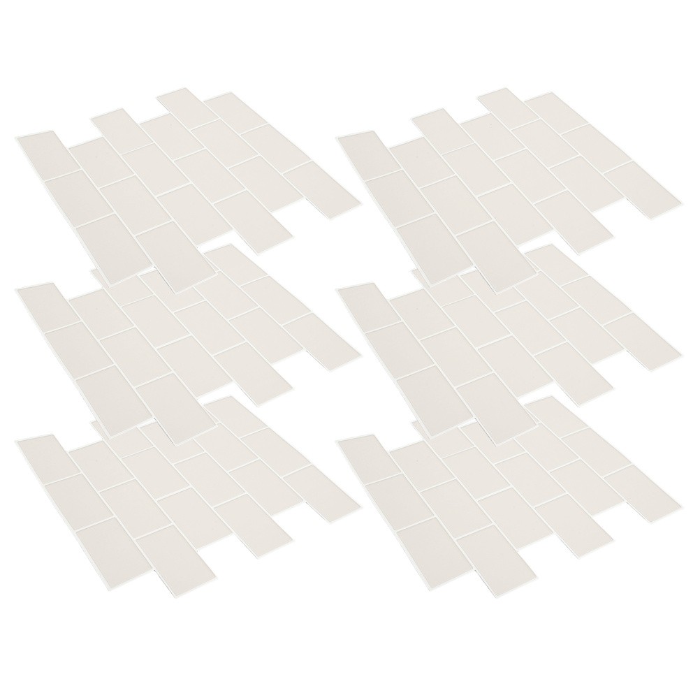 6 Pcs Tile Sticker Self Adhesive Tiles Peel and Bathroom Floor Stickers