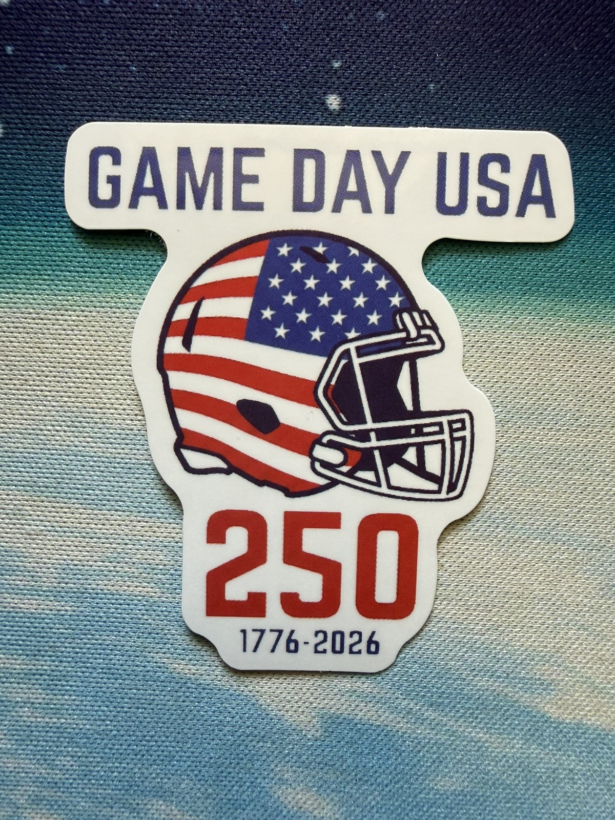 USA American Flag Patriotic Sticker 250th Anniversary America Pride Decal 4th