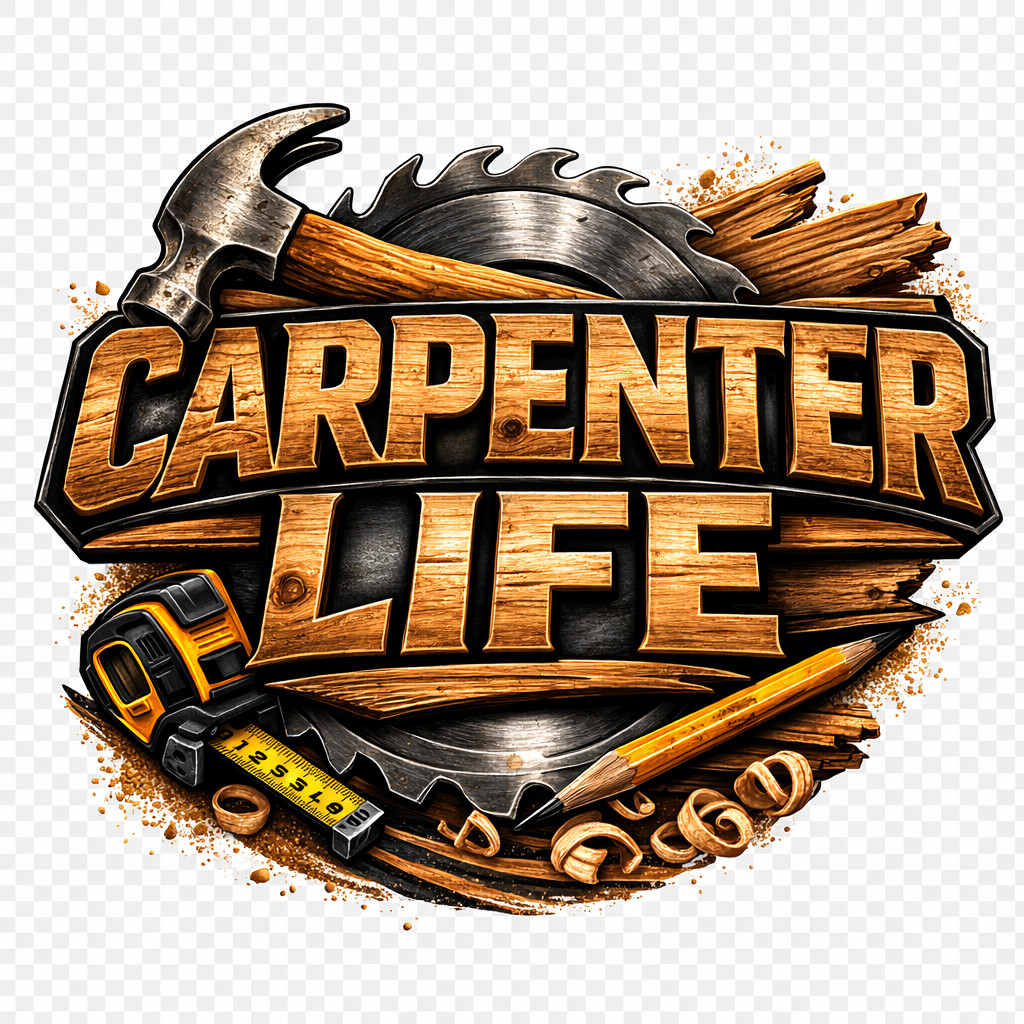 Carpenter Life Sticker 3” UV DTF Decal | Carpentry Trade Sticker | Woodworker To