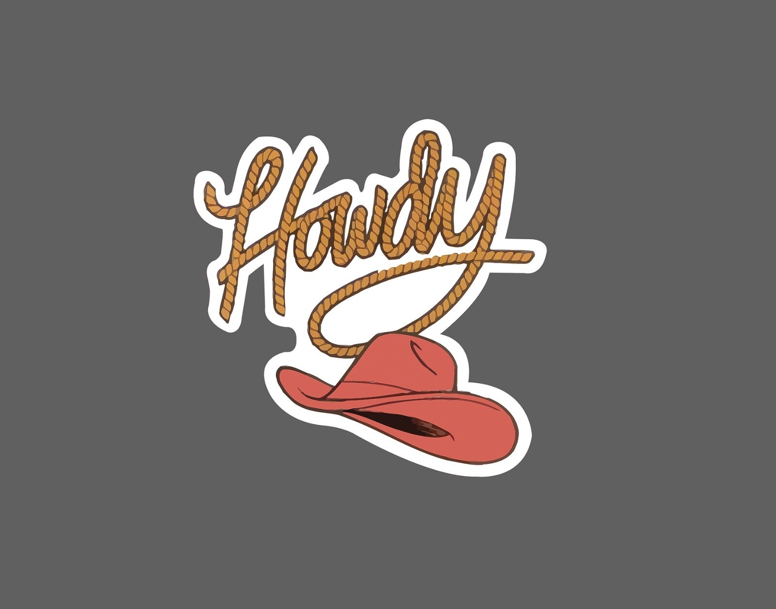 Howdy Sticker Cowgirl Rope Waterproof NEW – Buy Any 4 For $1.75 EACH Storewide!