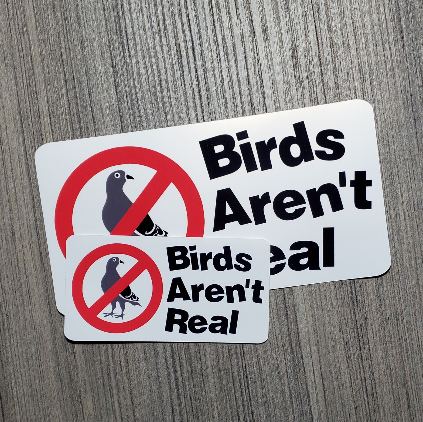 Birds Aren't Real – Laminated Waterproof Vinyl Sticker – 2 Sizes Available