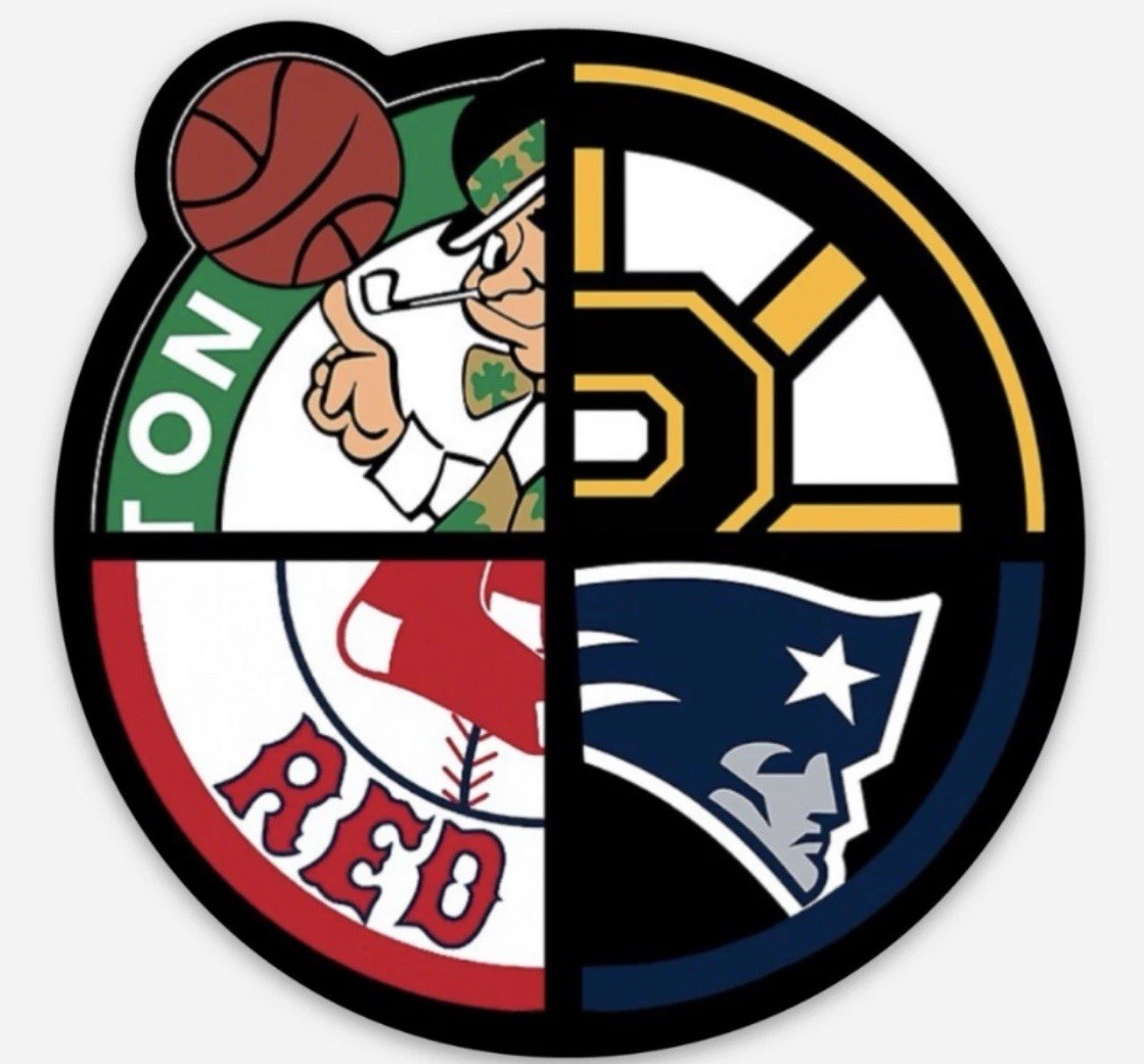 Boston Sports City Vinyl Sticker Decal Waterproof 3”