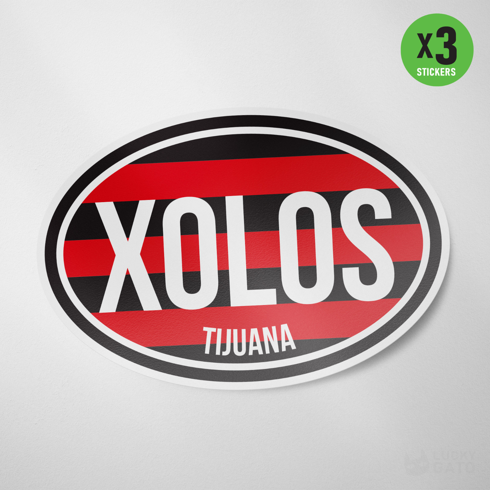 (3 Pack) Xolos Tijuana Mexico Sticker Calcomania Vinyl Decal Futbol Liga Soccer