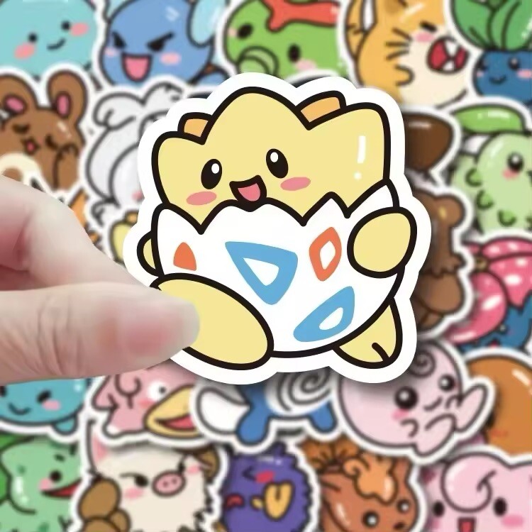 Pokemon Stickers 50pcs Anime Kawaii Style DIY Laptop Luggage Skateboard Phone