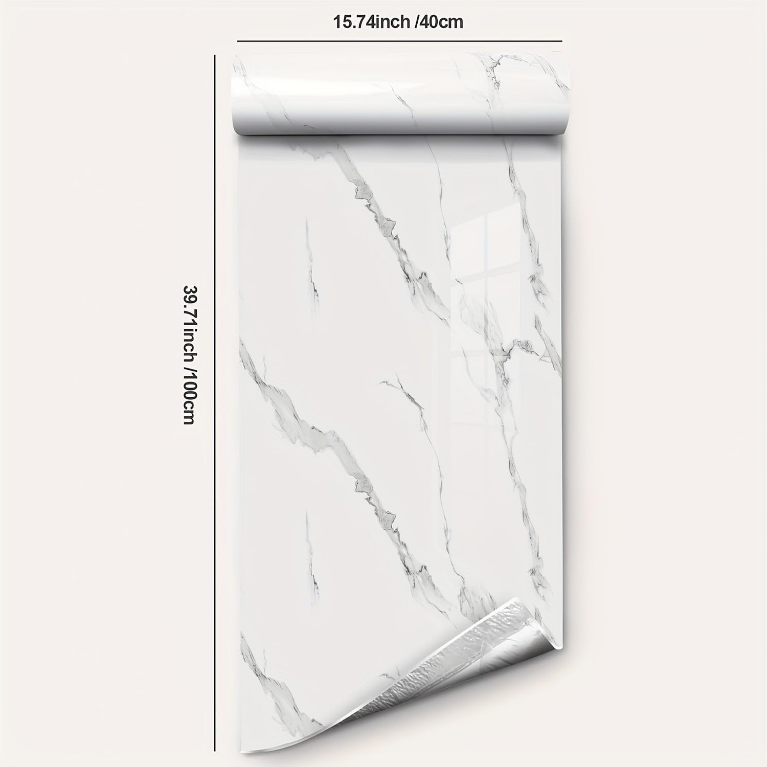 Marble Peel and Stick Countertop Paper – Waterproof Marble Contact Paper, 15….