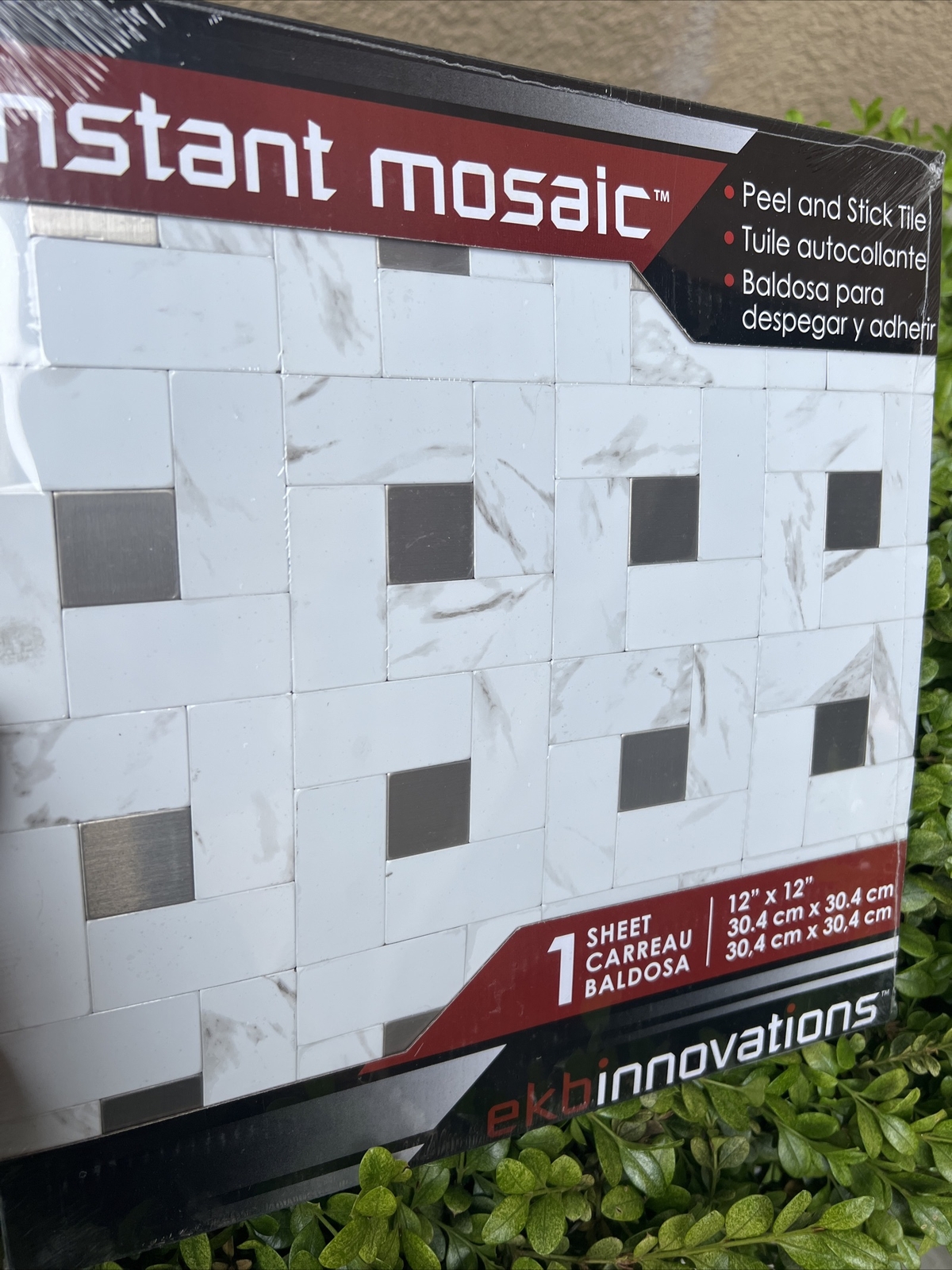 Art3d Self-adhesive Peel and Stick Sink Backsplash Tile, 12" x12"