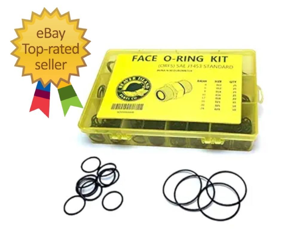155-Piece Hydraulic O-Ring Kit – 90 Durometer Buna-N for High-Pressure Needs
