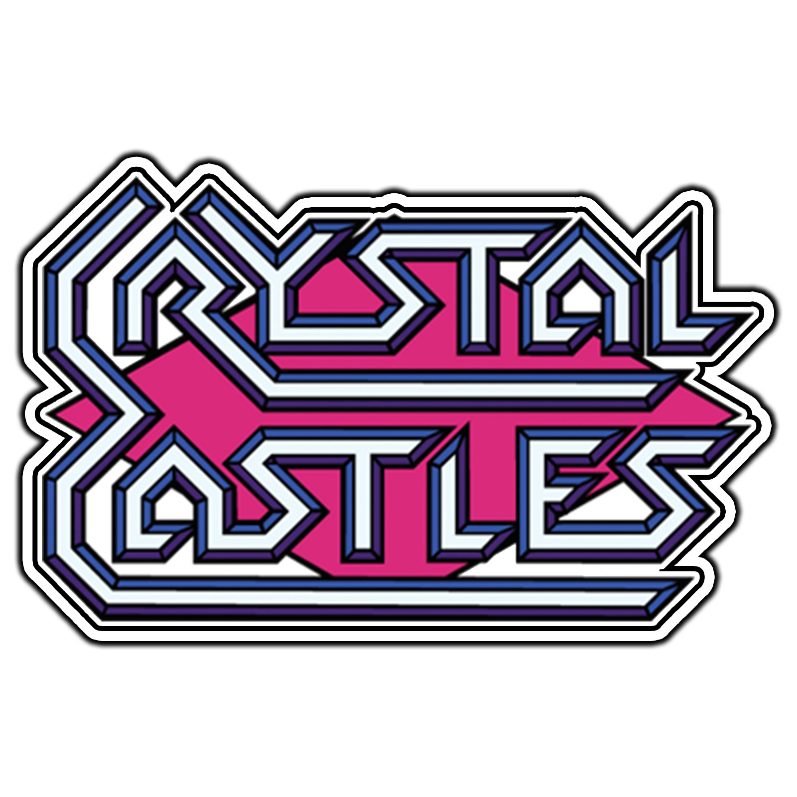 Crystal Castles Arcade Logo #2 Sticker Waterproof Vinyl Decal Die-Cut