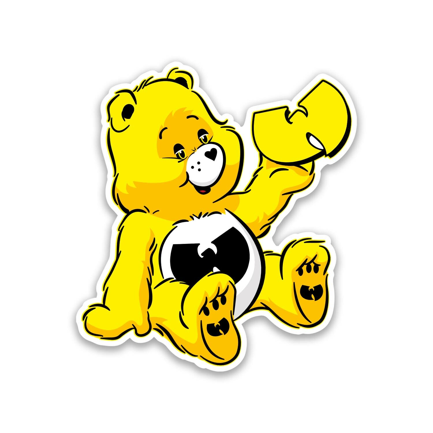 Wu-Tang Clan Bear 3.5" Tall Vinyl Sticker – Includes Two Stickers