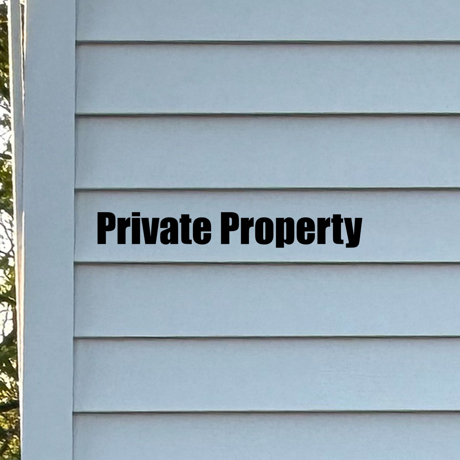 Private Property Sticker 2 Pack Notice Decals