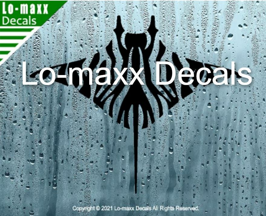 Zebra Manta Ray Ocean Sea Life Unique Art Super Quality Die Cut Vinyl Decal