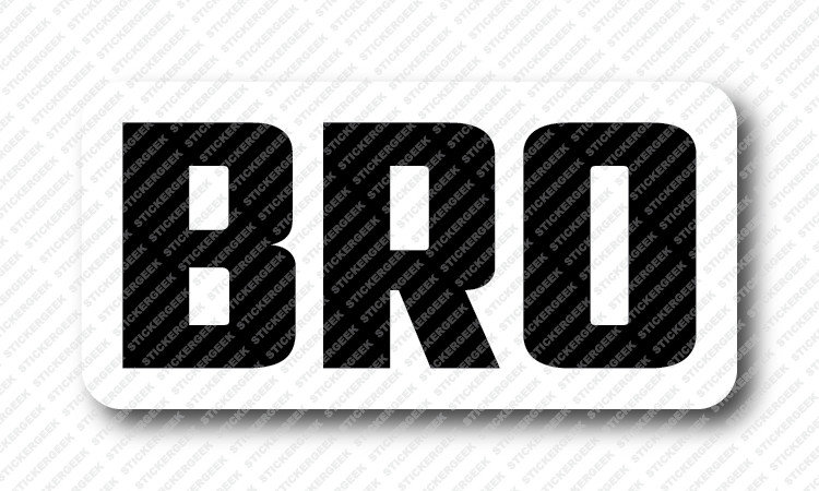 Bro Slang Prank Gag Stickers