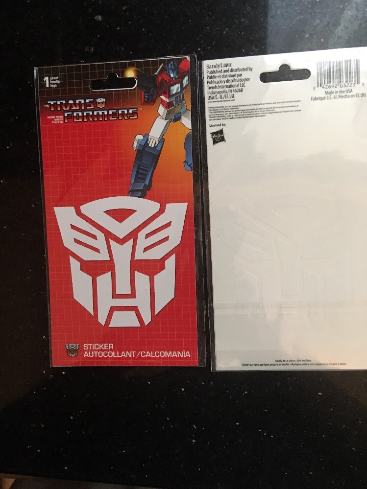 Transformers Vinyl Sticker Decal OFFICIAL Lot 2 Autocollant New sandy lion