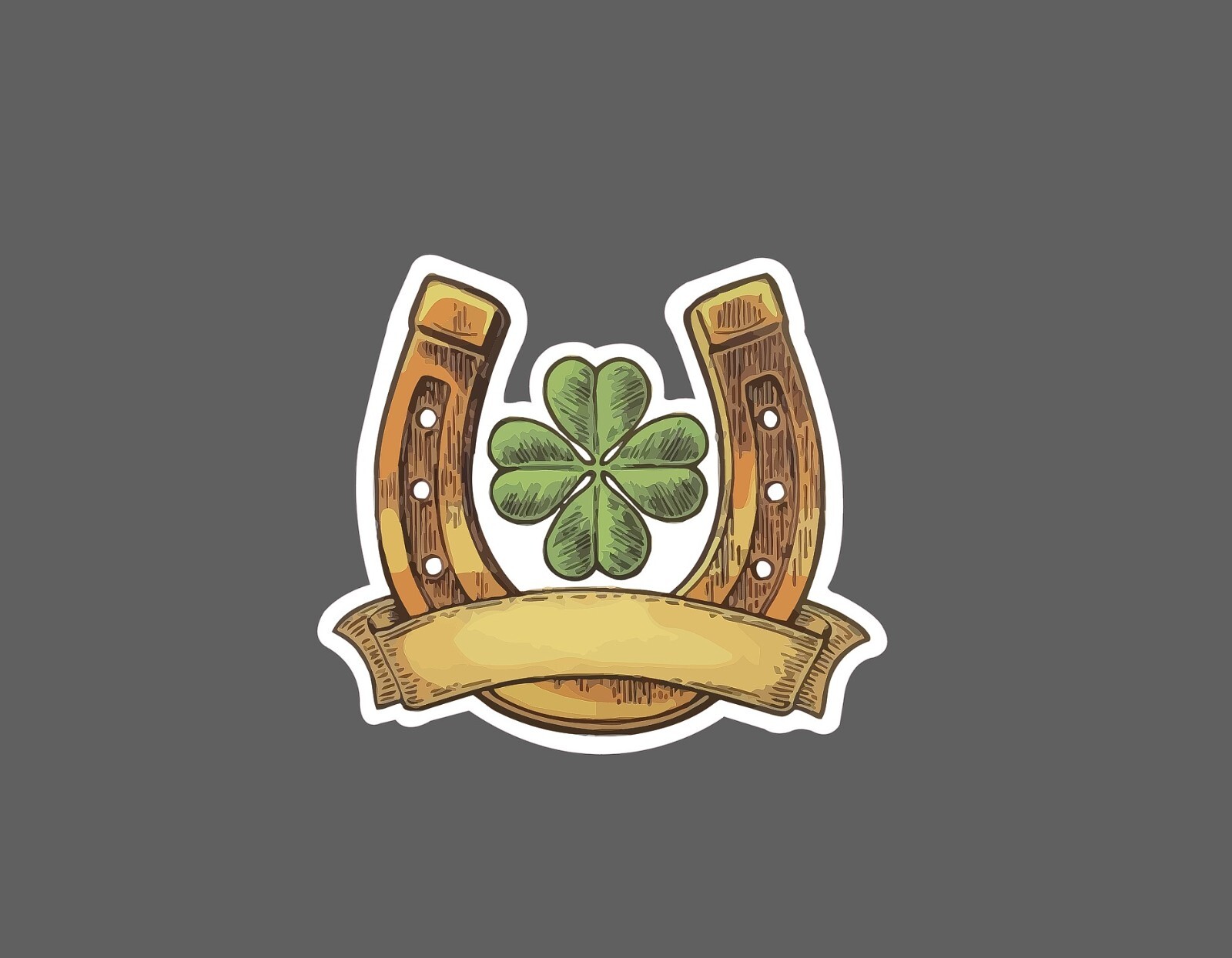 Horseshoe Sticker Clover 4 Leaf Waterproof – Buy Any 4 For $1.75 EACH Storewide!