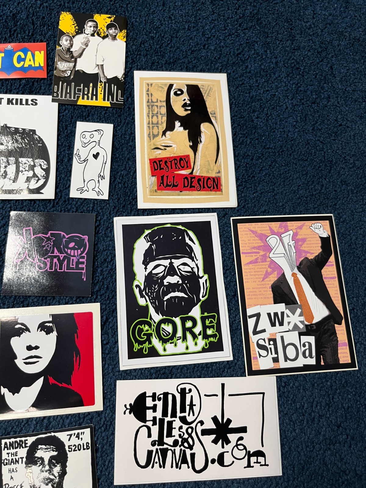 VTG Graffiti Street Art Sticker Lot Obey Obama Hope Vinyl Premium x40 1406
