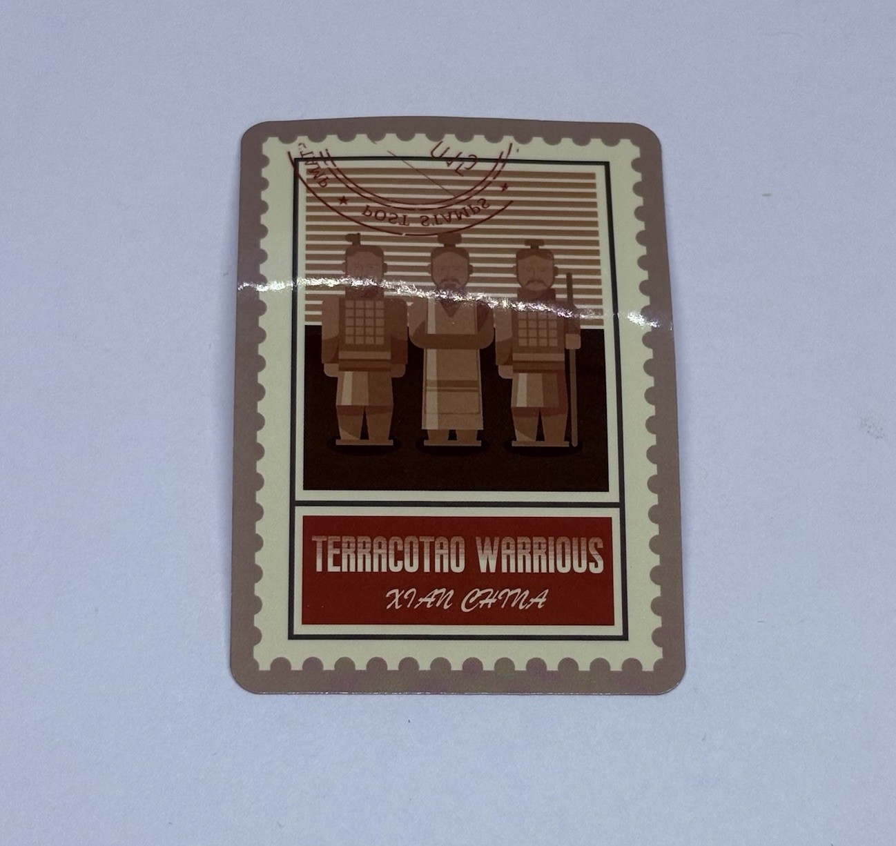 Terracotta Warriors Postage Stamp Novelty Sticker Vinyl Decal Travel Art Tc9