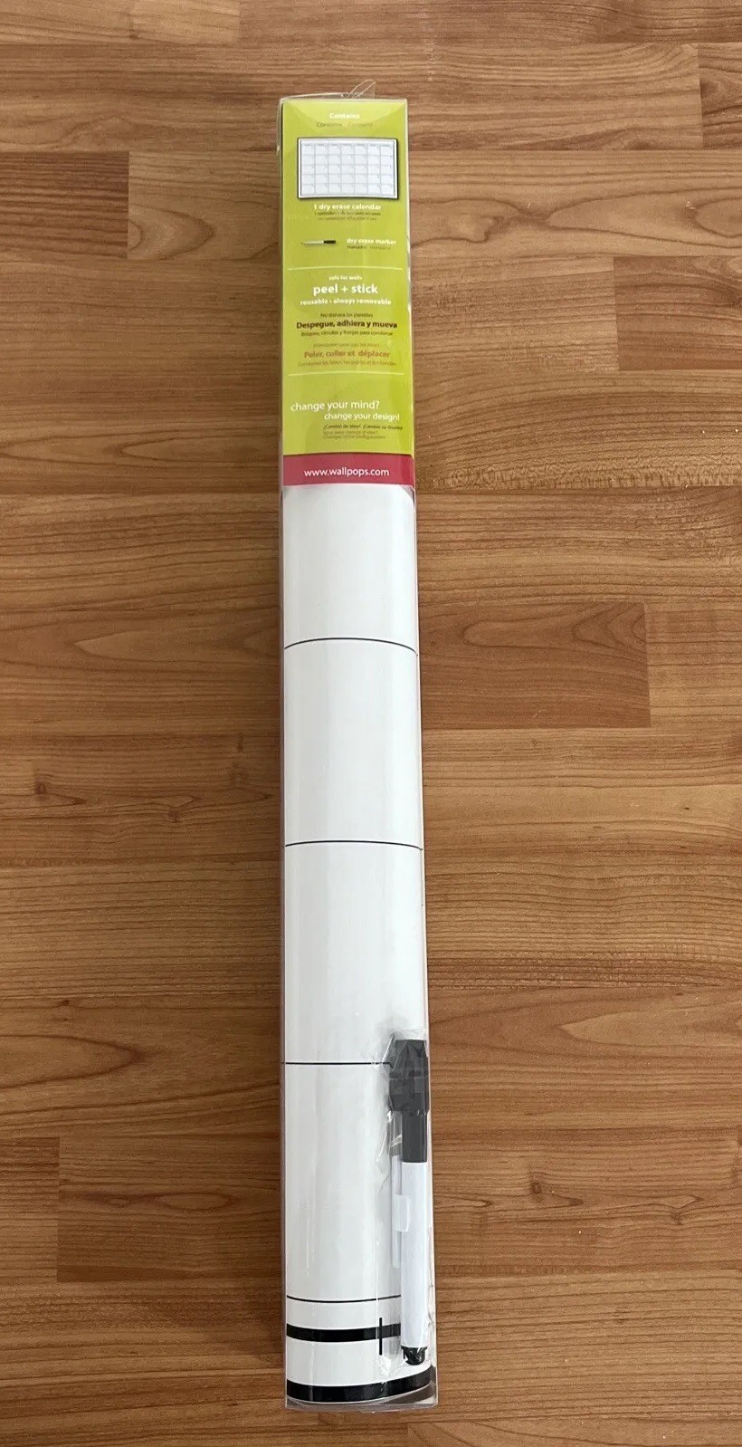 Brewster Wall Pops White Monthly Dry Erase Calendar 24” x 36” 🌺 NEW in Package