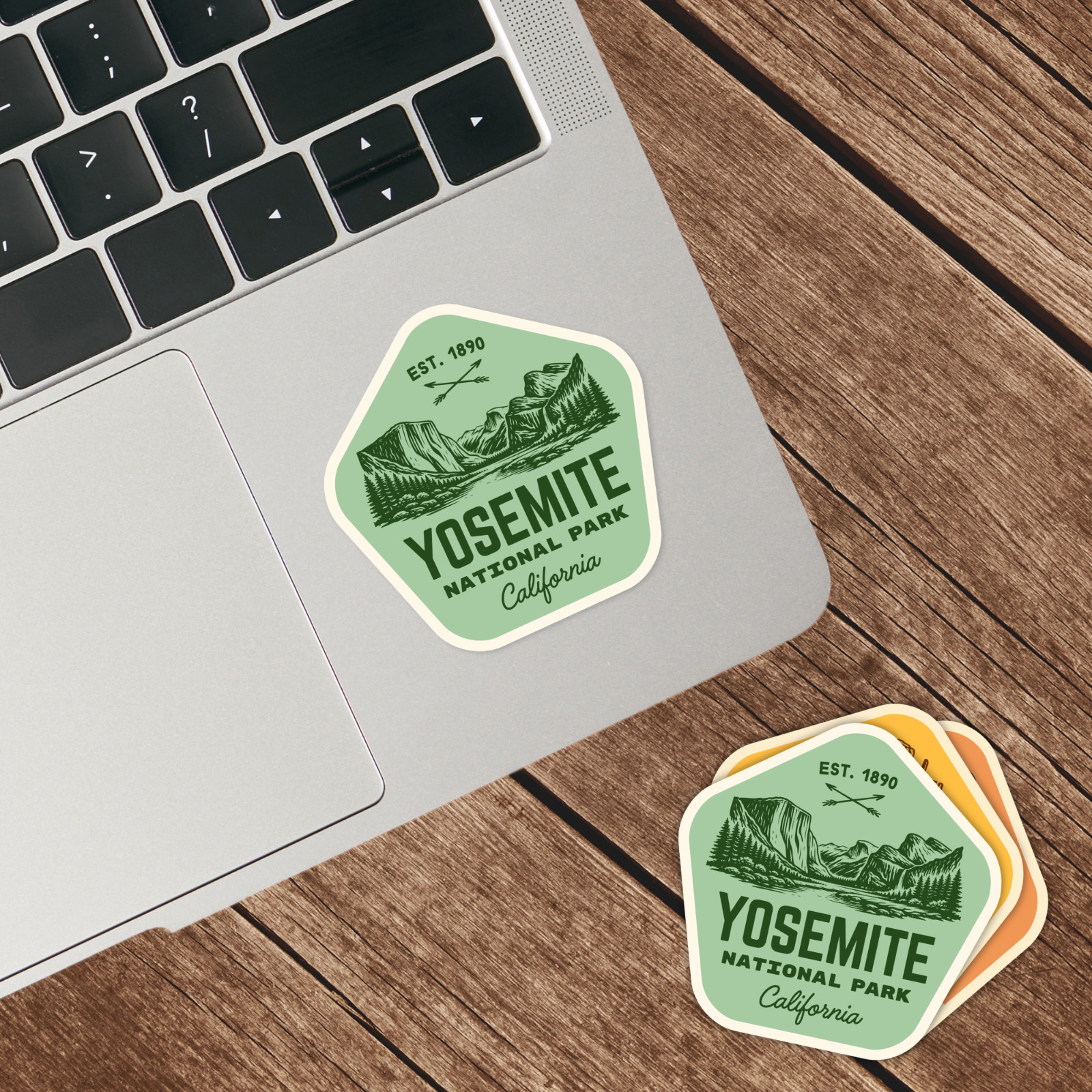 Yosemite National Park Sticker Retro California Travel Vinyl Decal Badge