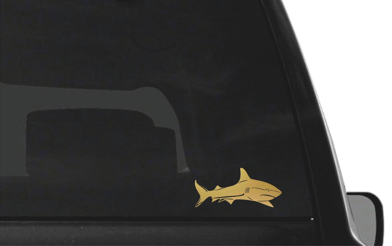 Shark Outline Vinyl Decal Car Window Laptop Shark Sticker